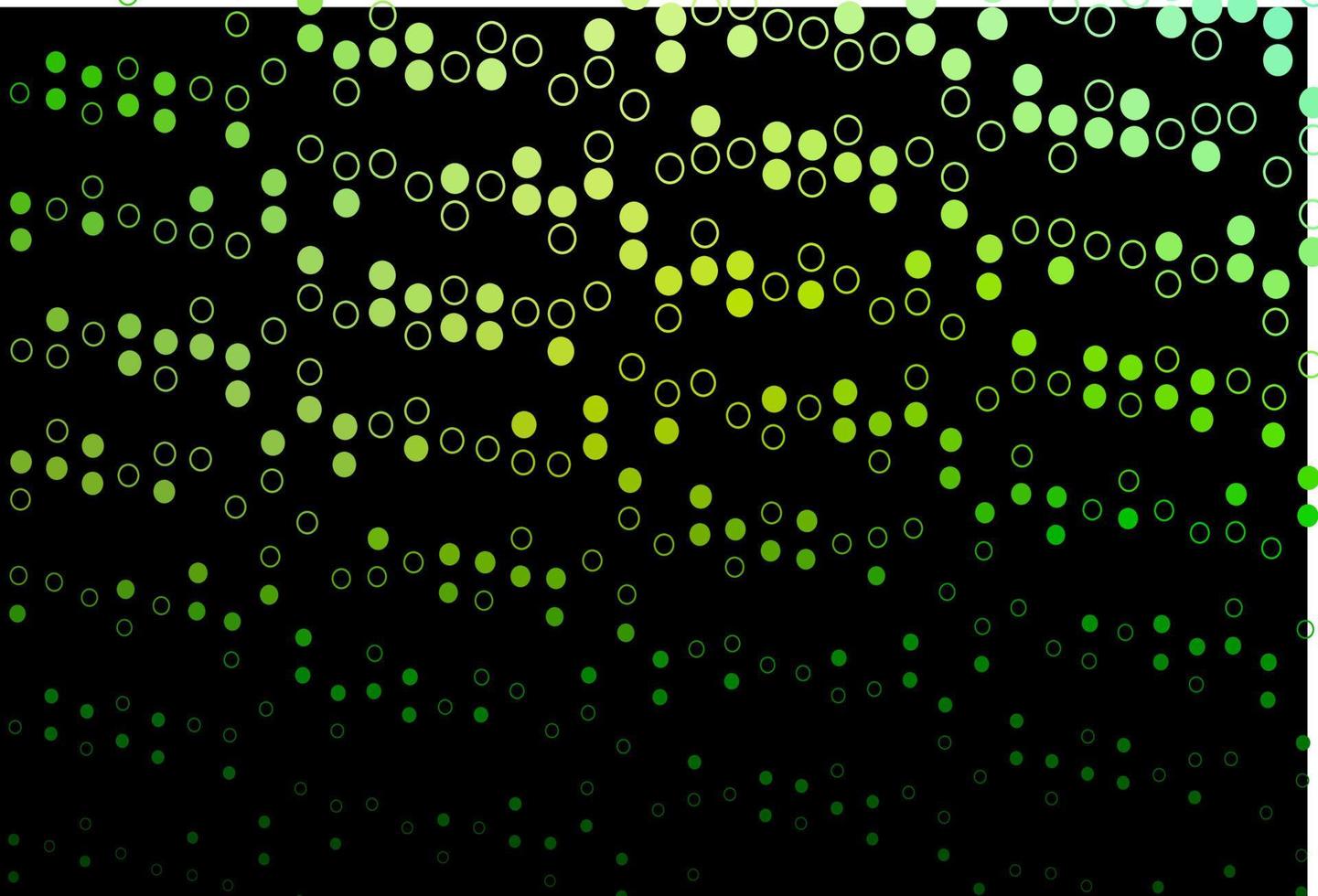Fondo de vector verde oscuro con burbujas.