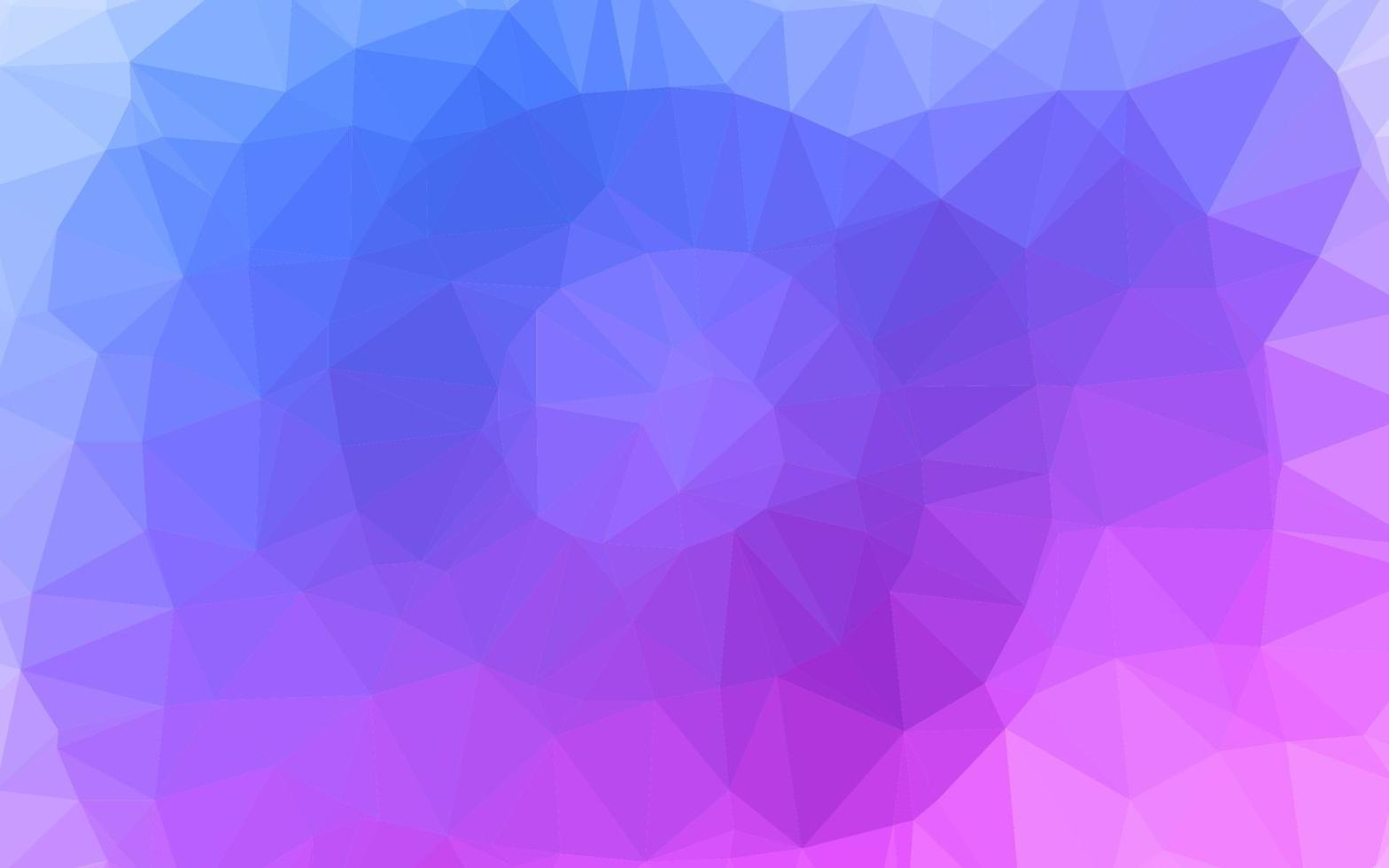 Light Pink, Blue vector blurry triangle pattern.