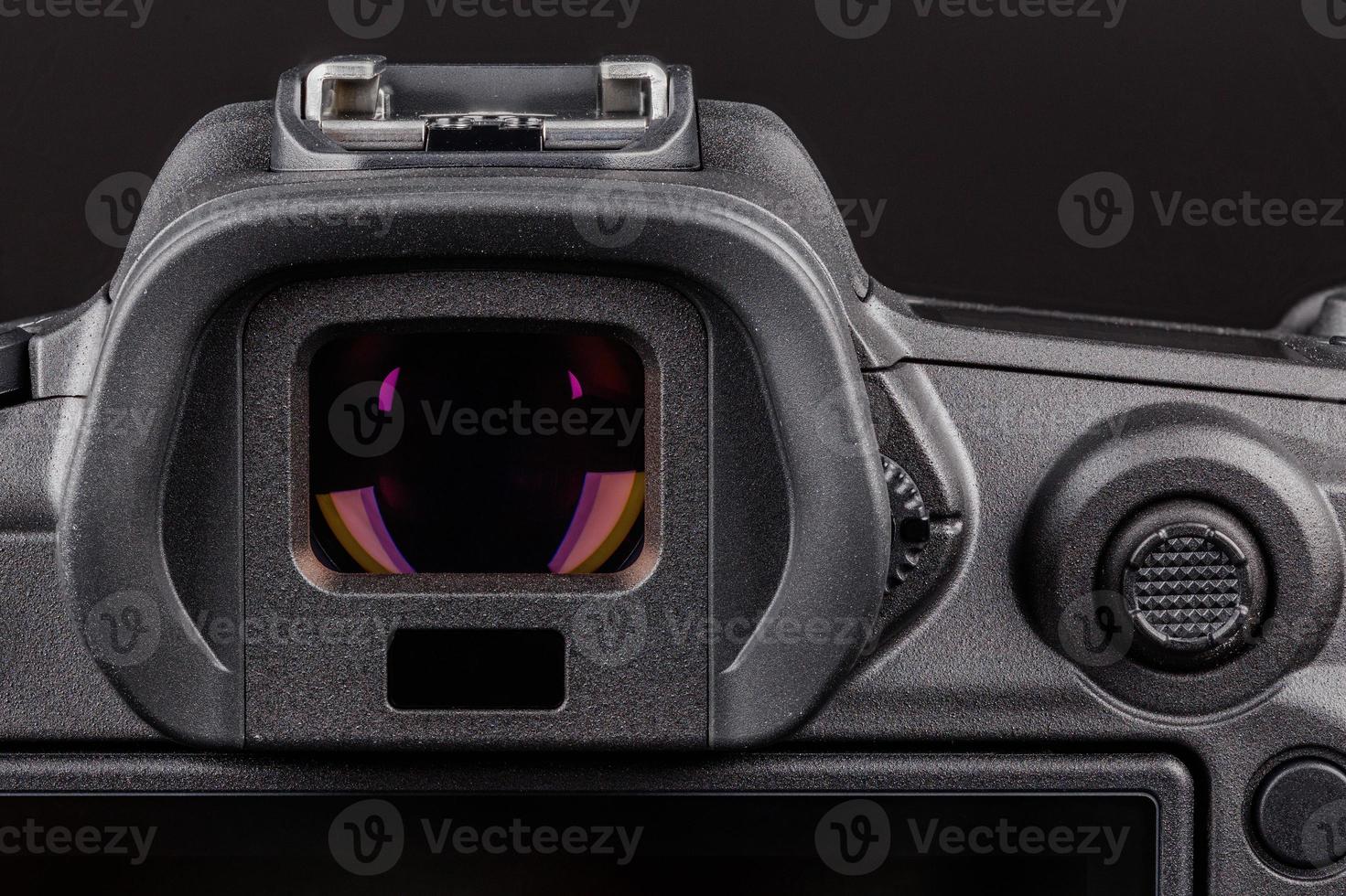 eyepiece of digital viewfinder of one of the best high-end digital camera photo