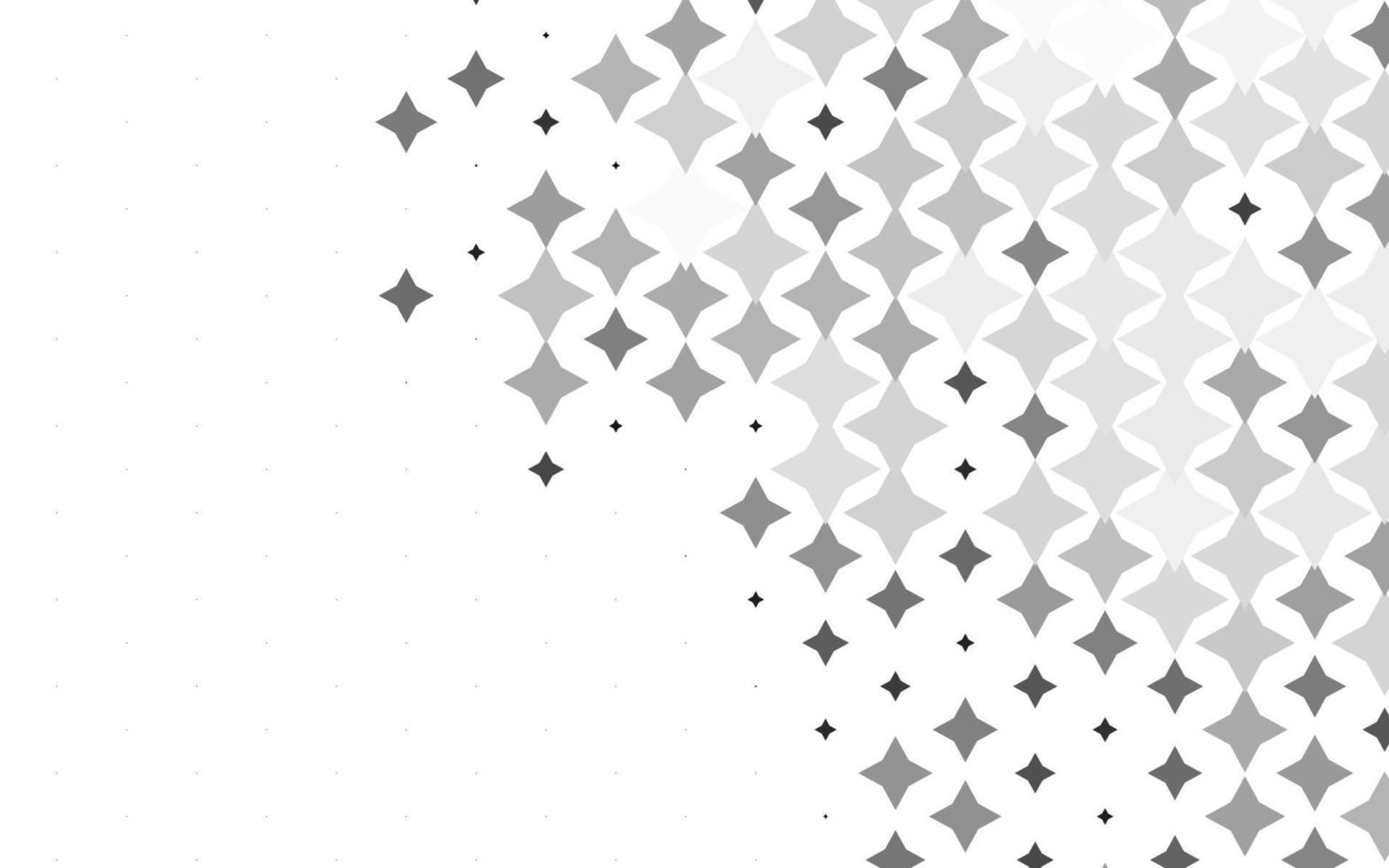 Light Silver, Gray vector template with sky stars.