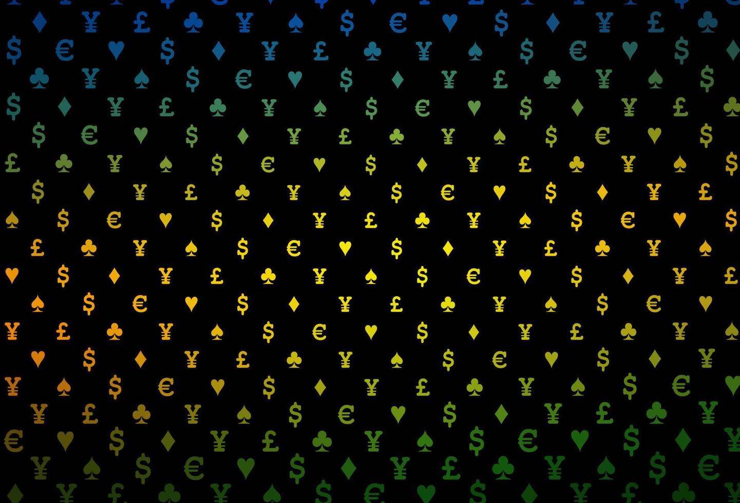 Dark green, red vector layout with elements of cards.