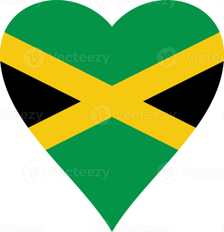 Jamaica Heart Flag png