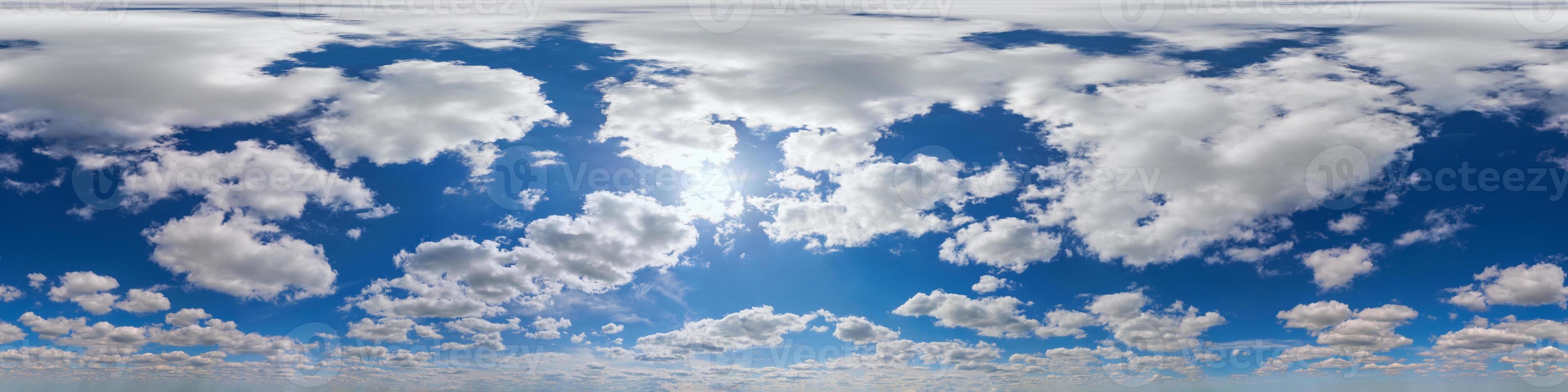 Seamless 360 Degrees Angle View Blue Sky With Clouds With Zenith In seamless-360-degrees-angle-view-blue-sky-with-clouds-with-zenith-in