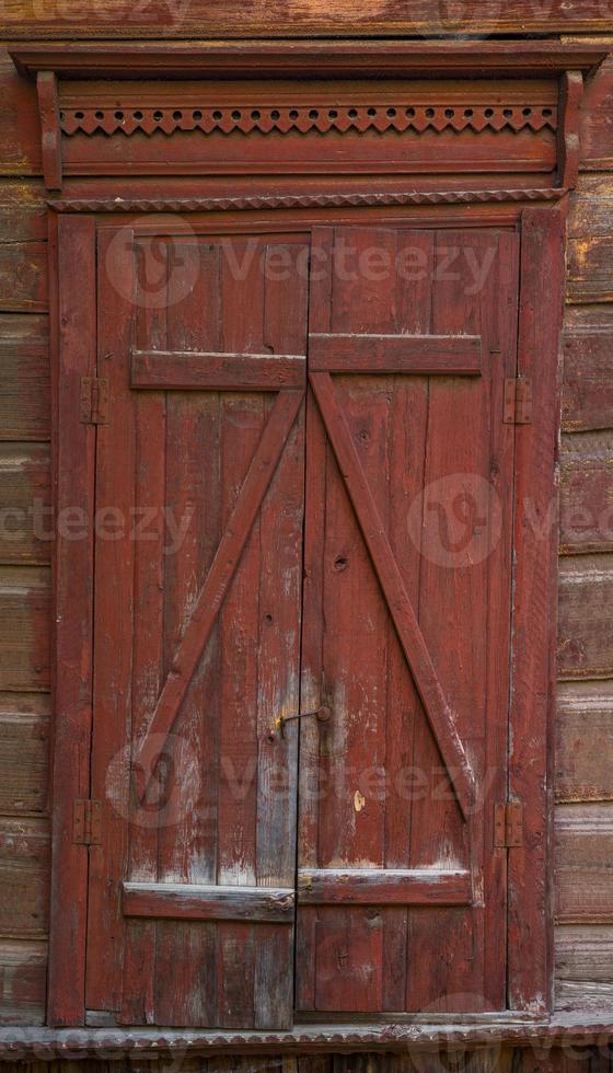 Old closed shutters photo