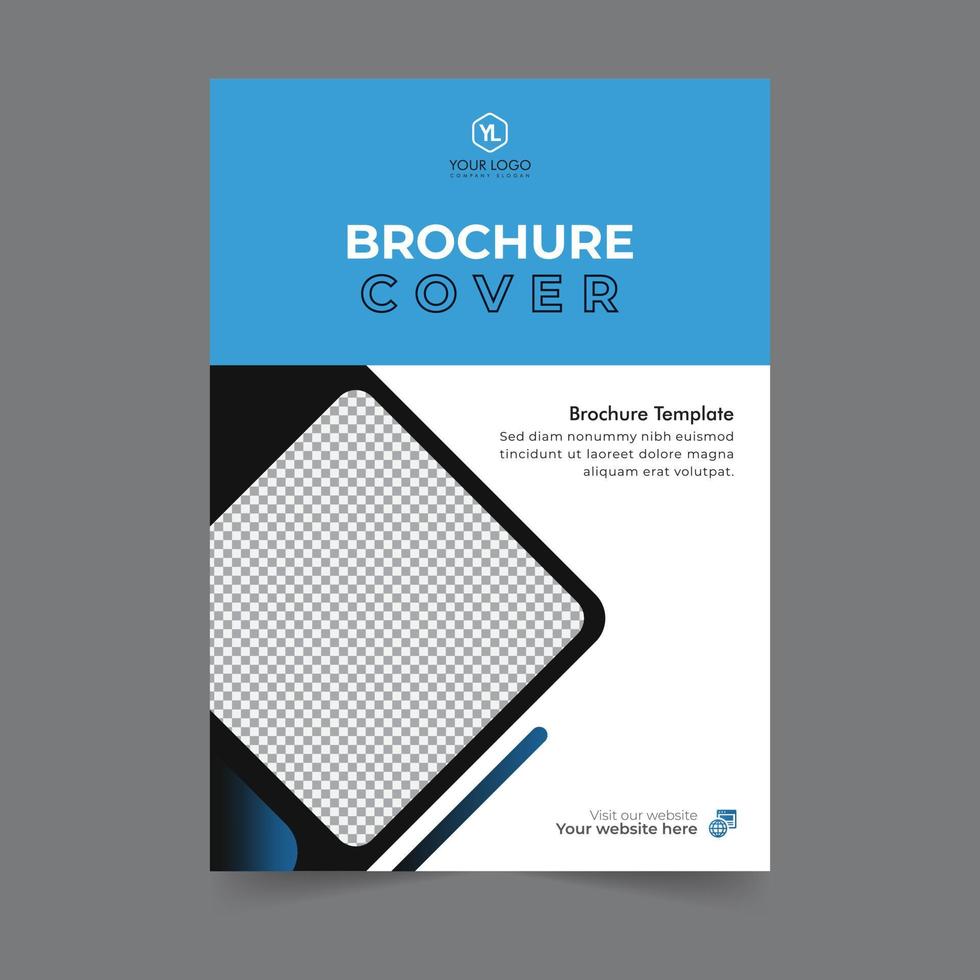 Business brochure cover annual report cover, book cover or flyer design. Leaflet presentation. Catalog with Abstract geometric background. Modern publication poster magazine, layout, template, vector