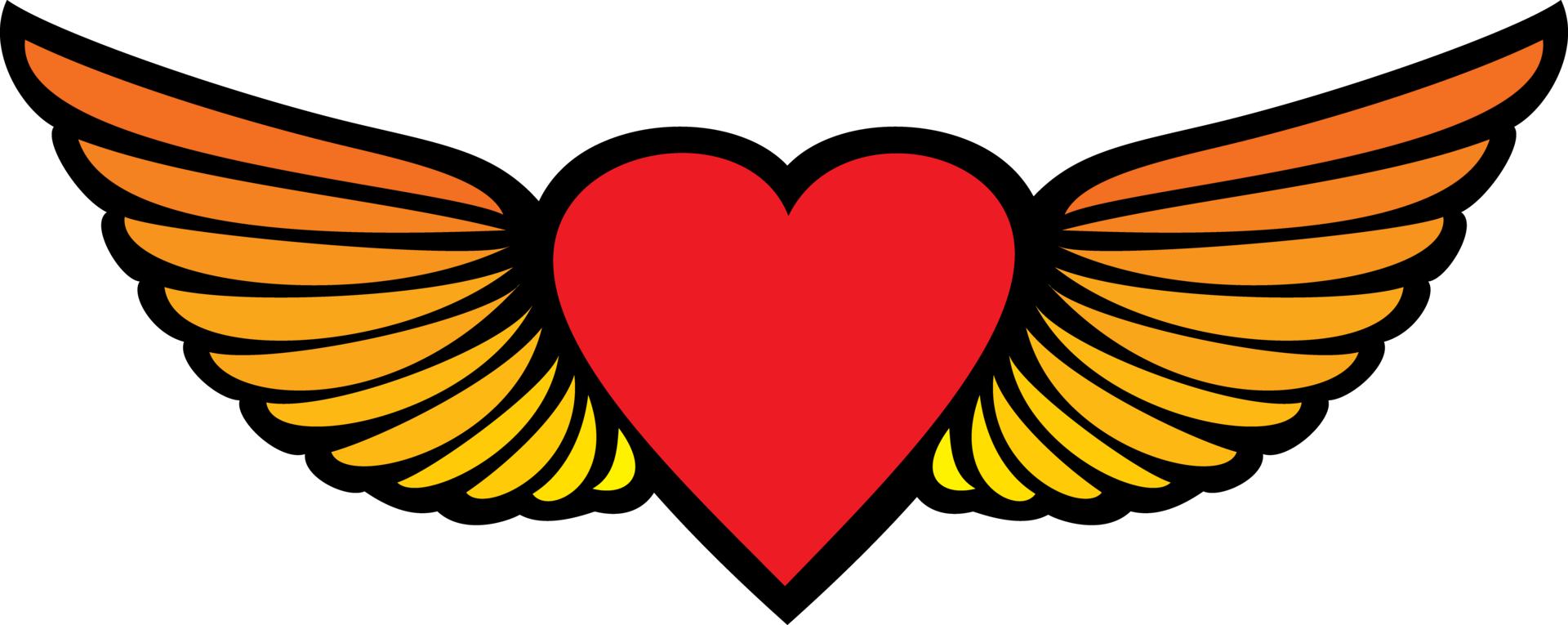 coração com asas 12637700 PNG