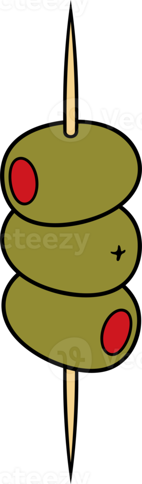 aceitunas y palillo png