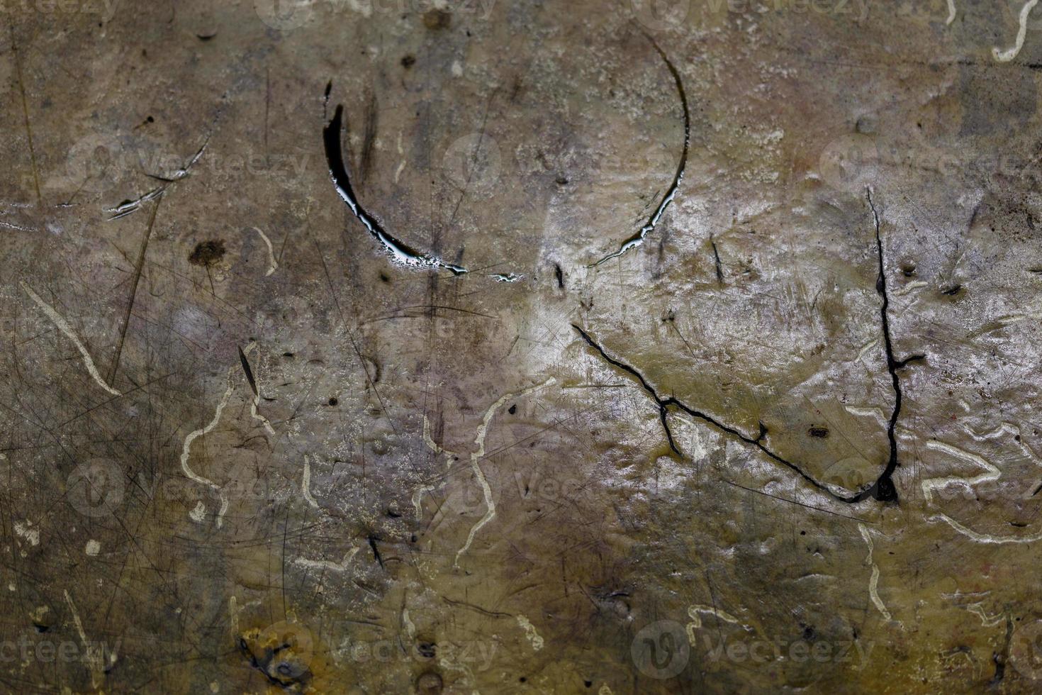 old dirty locksmith table close-up texture and full frame background photo