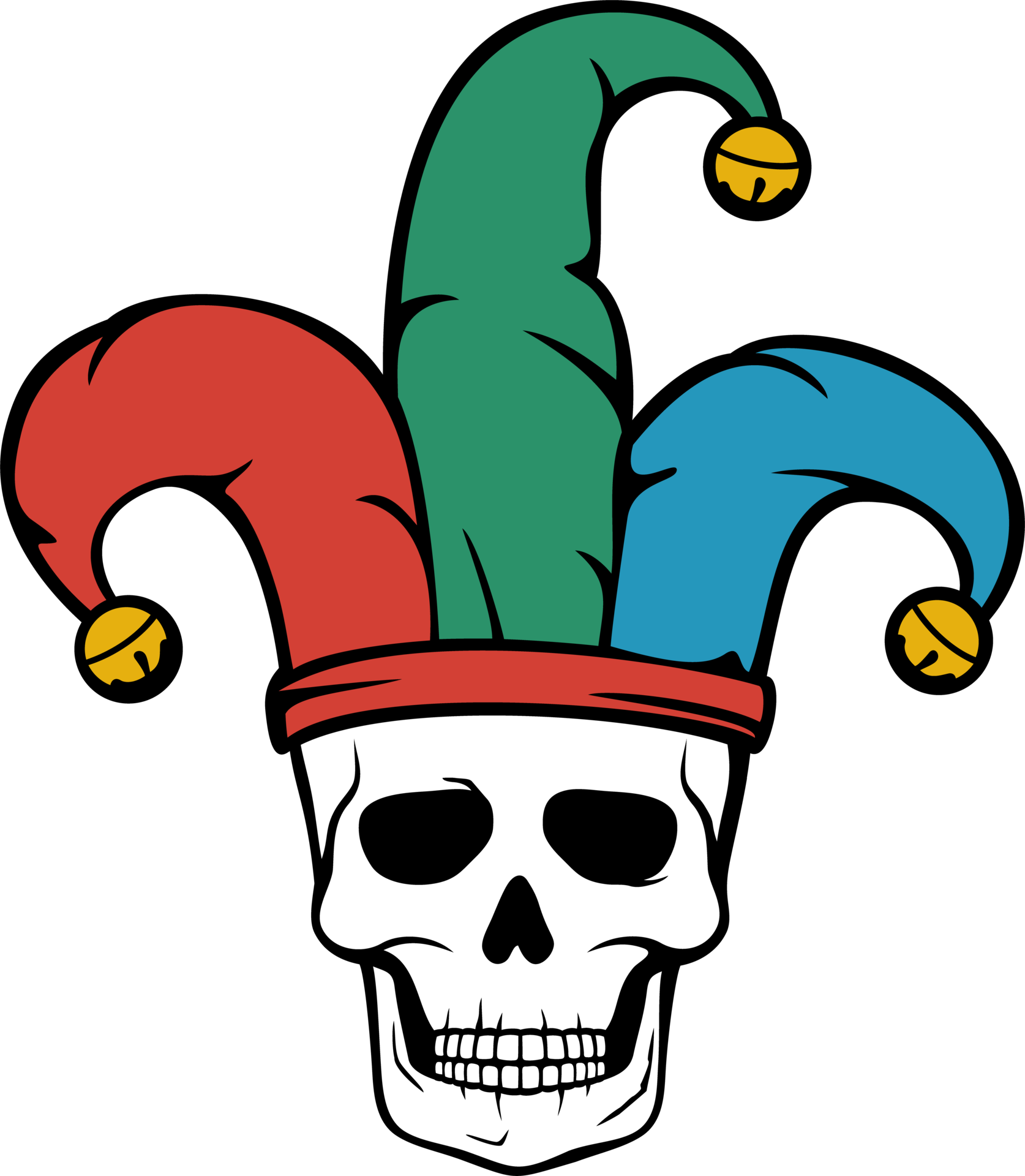 Free Joker Skull Icon 12638338 PNG with Transparent Background