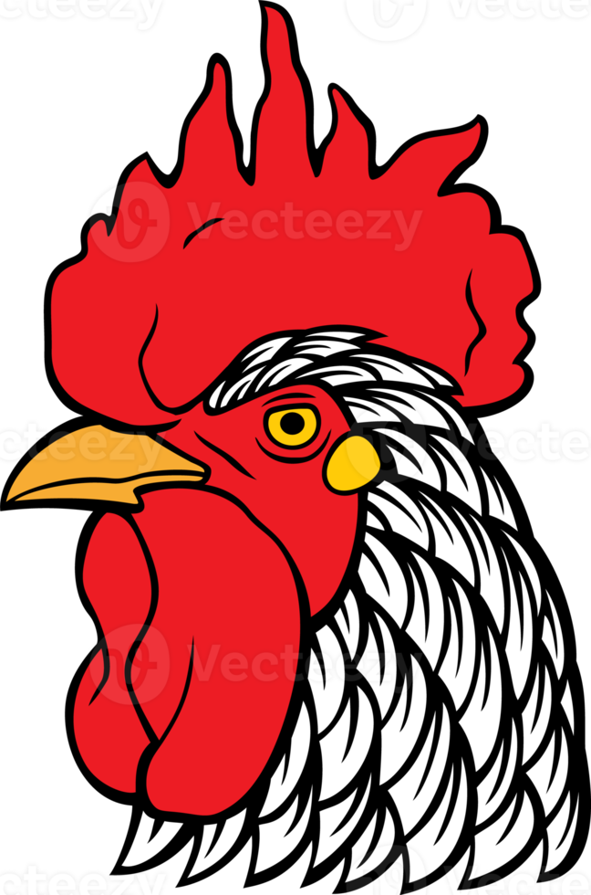 Rooster Head Color png