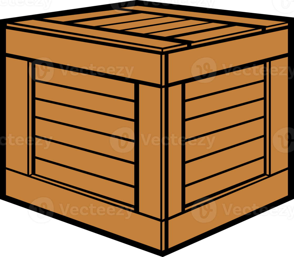 trä- förpackning låda png