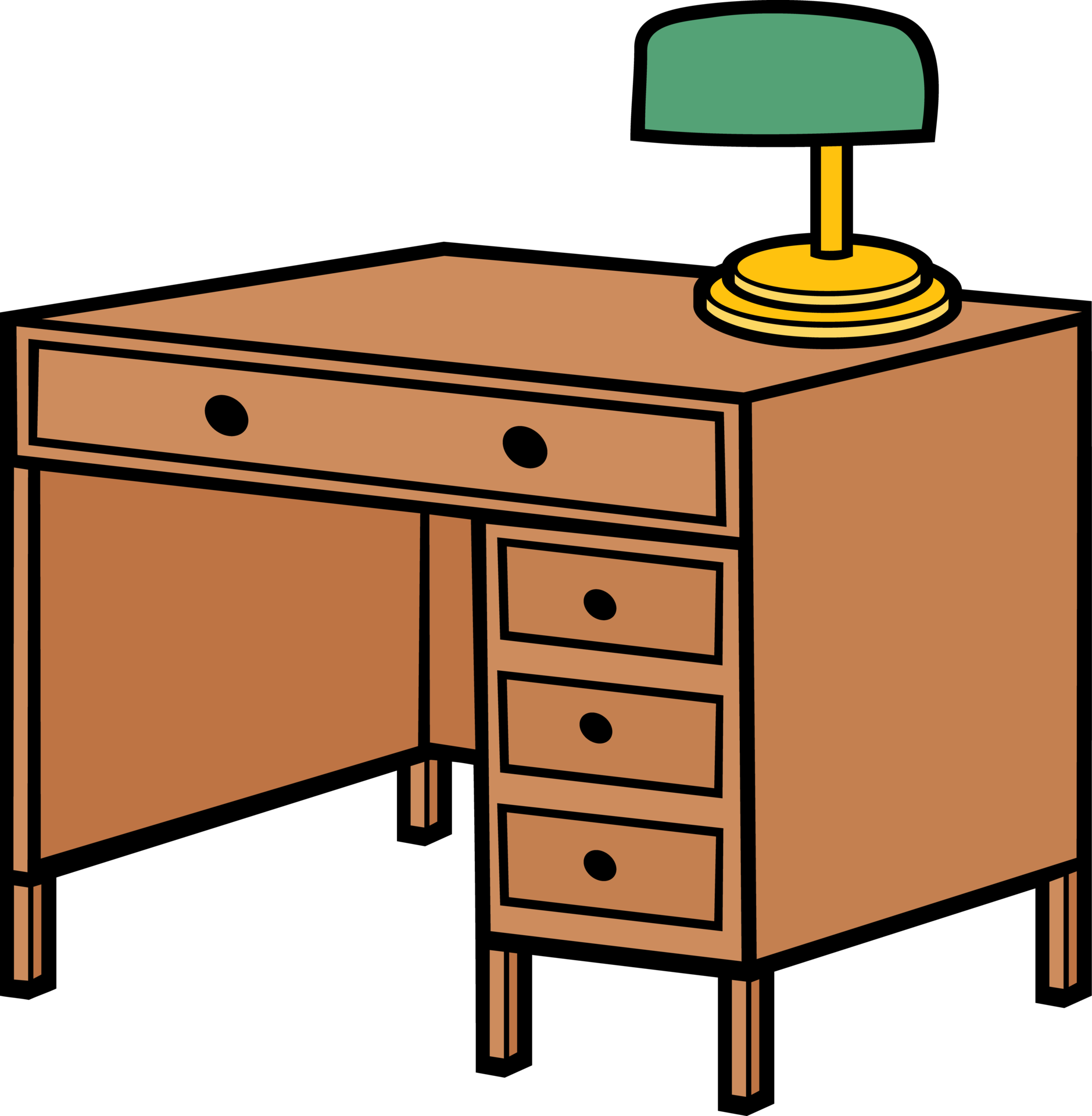 Free Retro Office Desk 12638527 PNG with Transparent Background