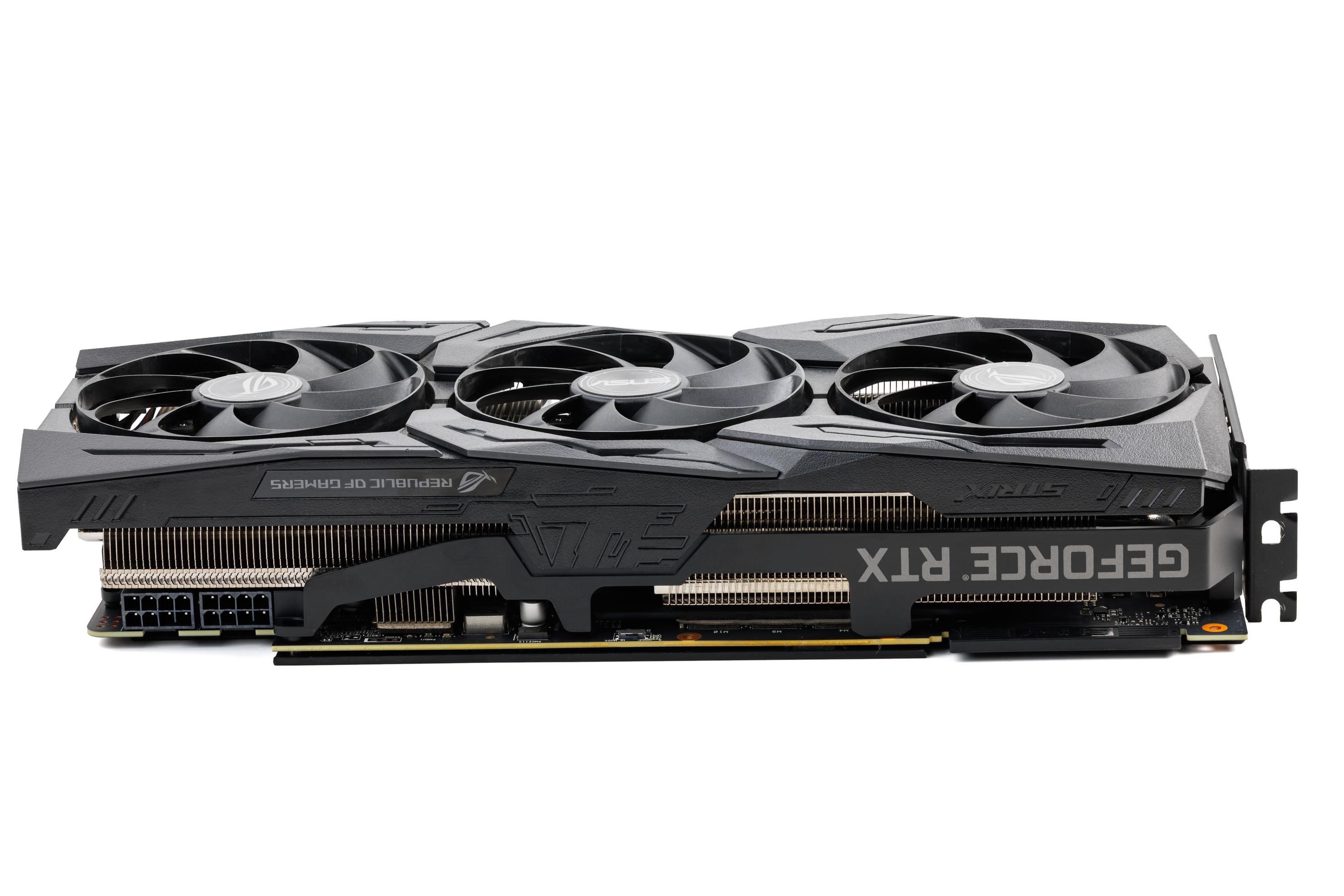 big black contemporary gaming graphics card isolated on white