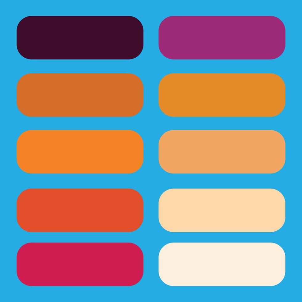 Colour Guide Palette Catalog Samples Pastel and Neon in RGB HEX vector