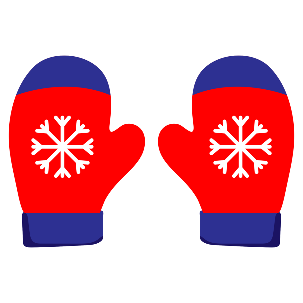 winter handschoenen transparant achtergrond. sneeuw handschoenen kleren verzameling illustratie ontwerp png