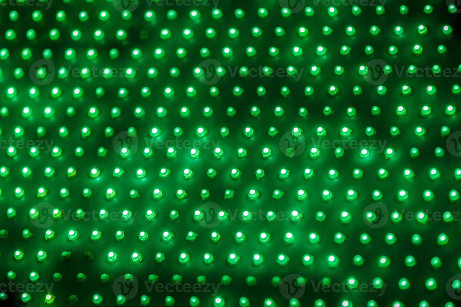 cheap outdoor green screen led panel with individual diodes, full frame close-up view with selective focus photo