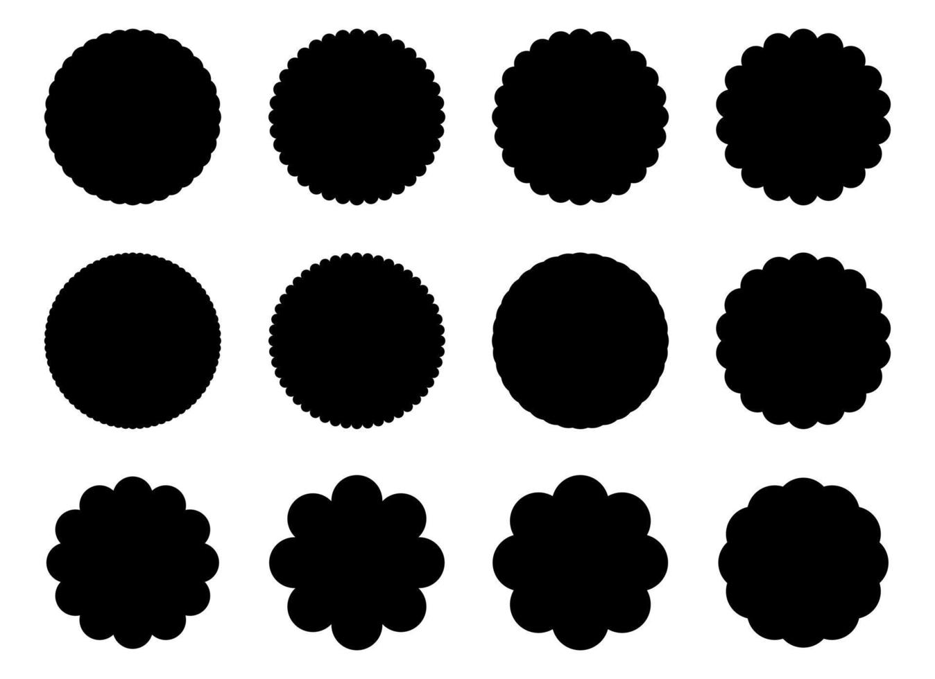 ilustración de diseño de vector de banner simple negro aislado sobre fondo blanco