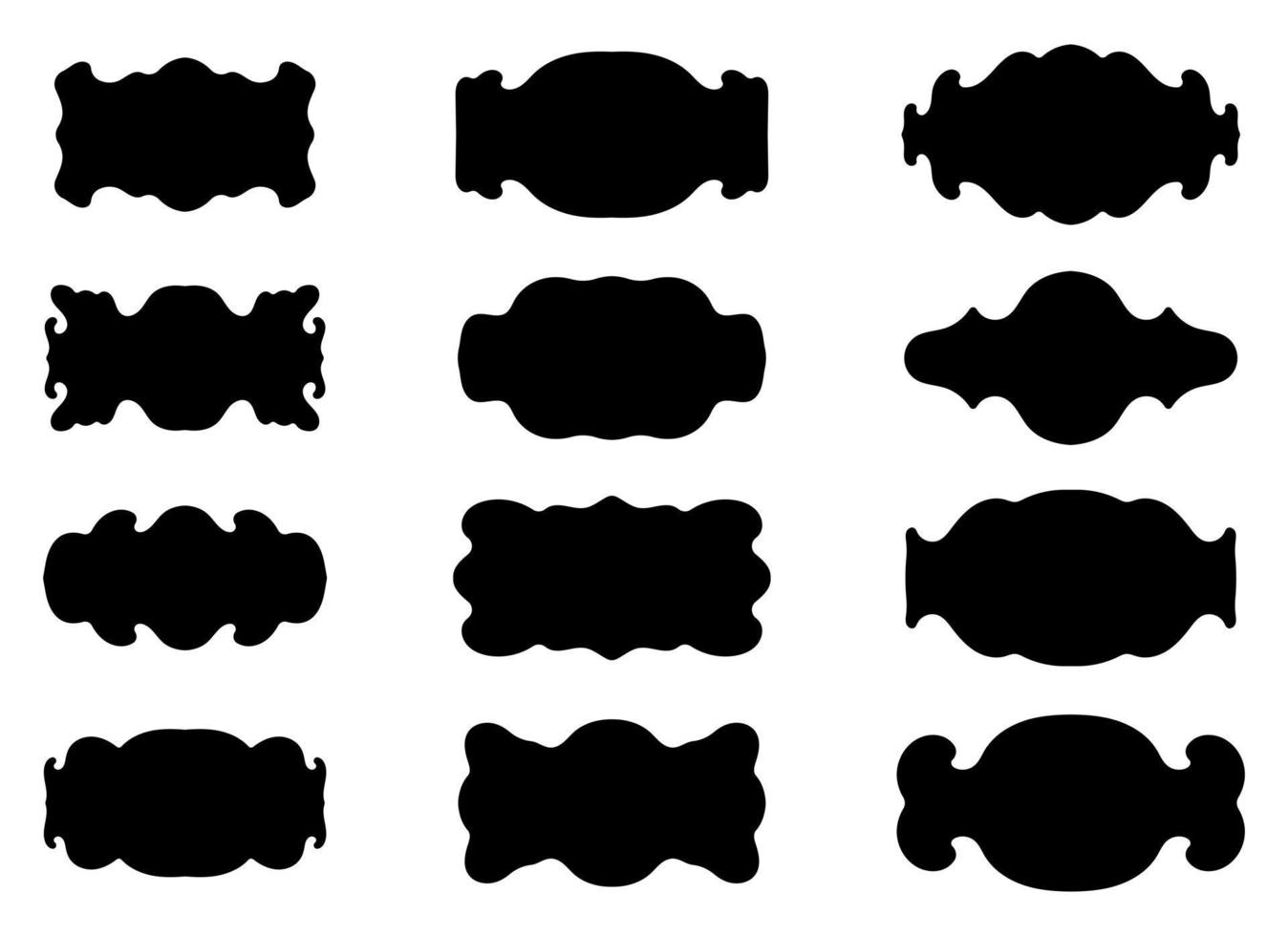Black simple banner vector design illustration isolated on white background