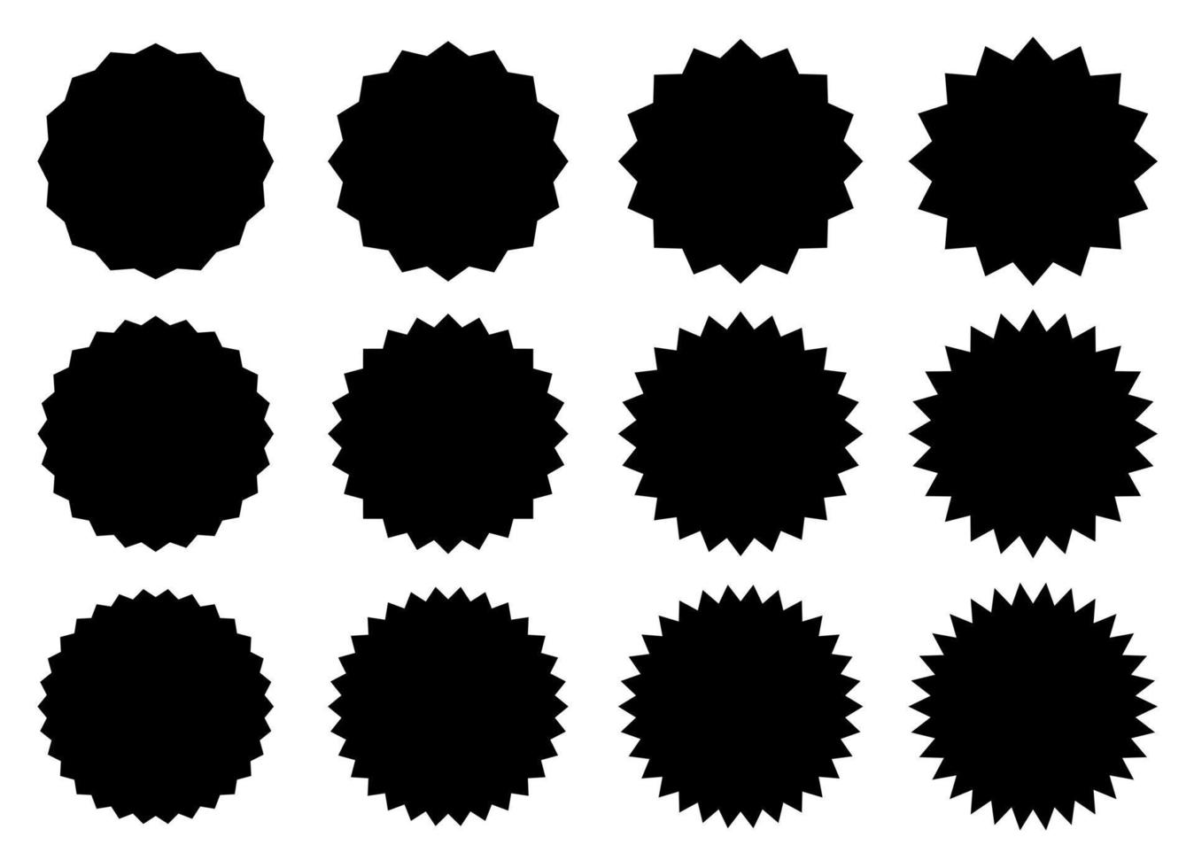 ilustración de diseño de vector de banner simple negro aislado sobre fondo blanco