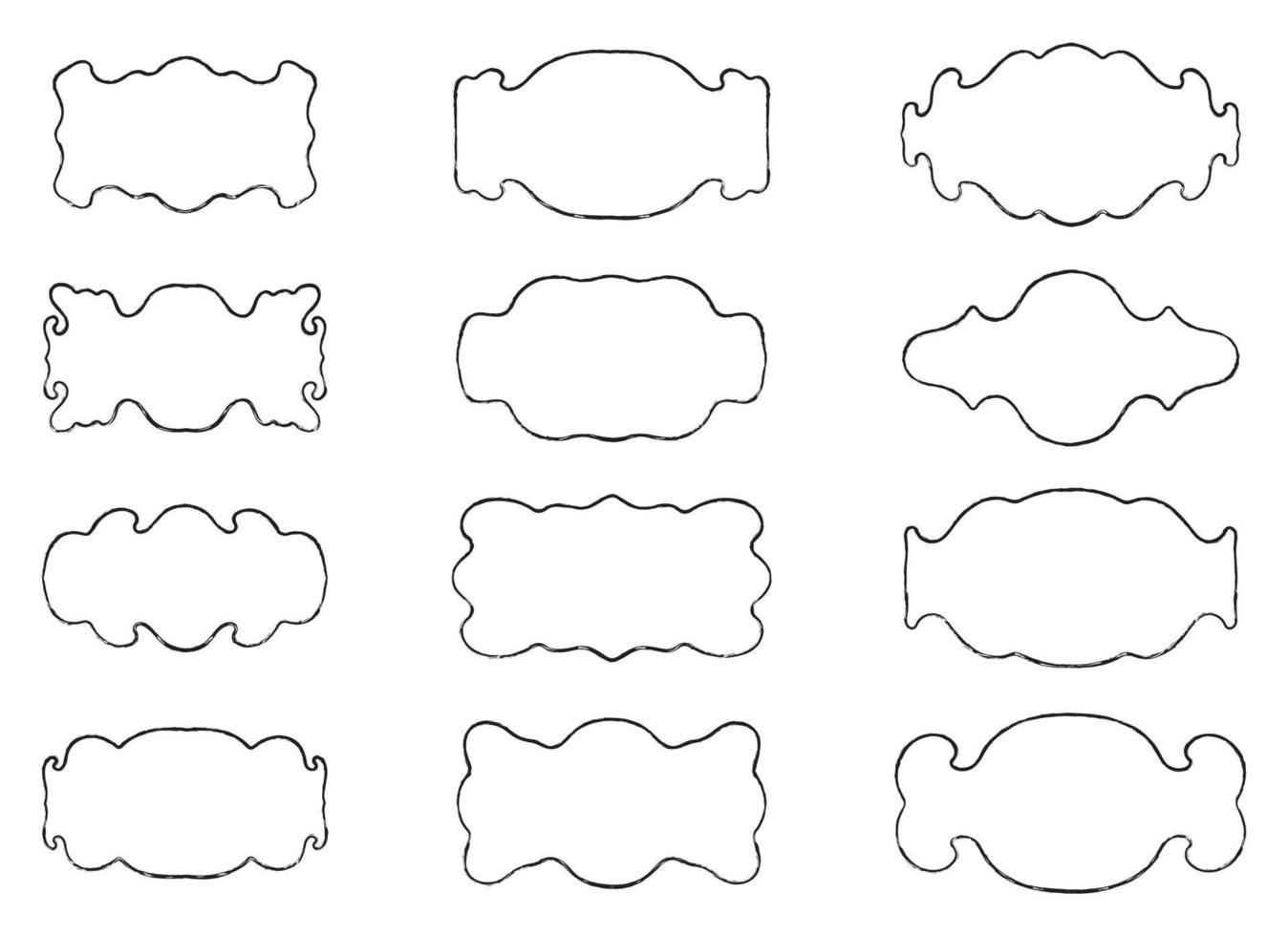 Black simple banner vector design illustration isolated on white background