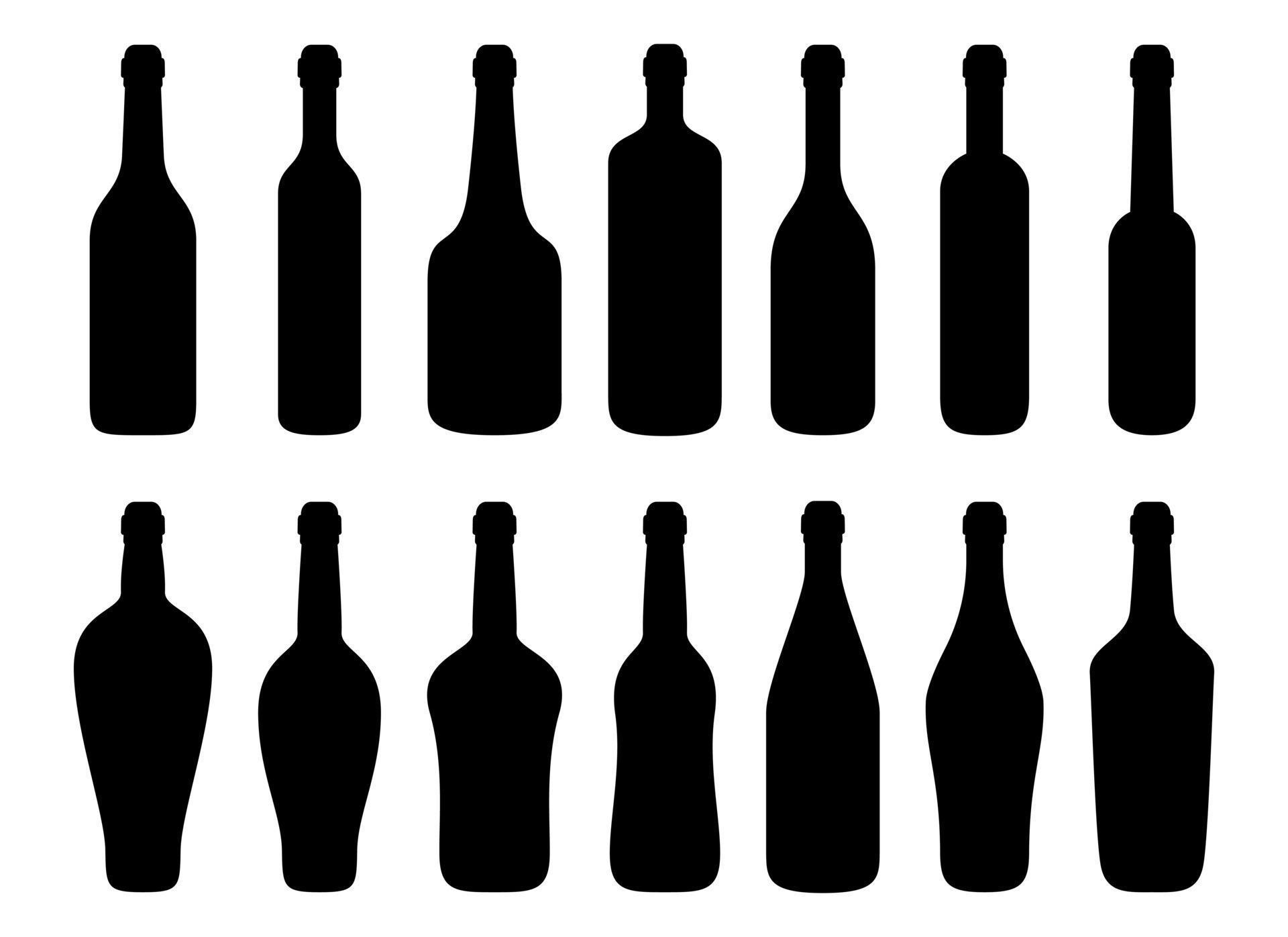 Glass bottle vector design illustration isolated on white background