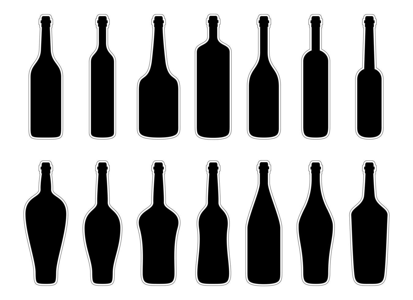 Glass bottle vector design illustration isolated on white background