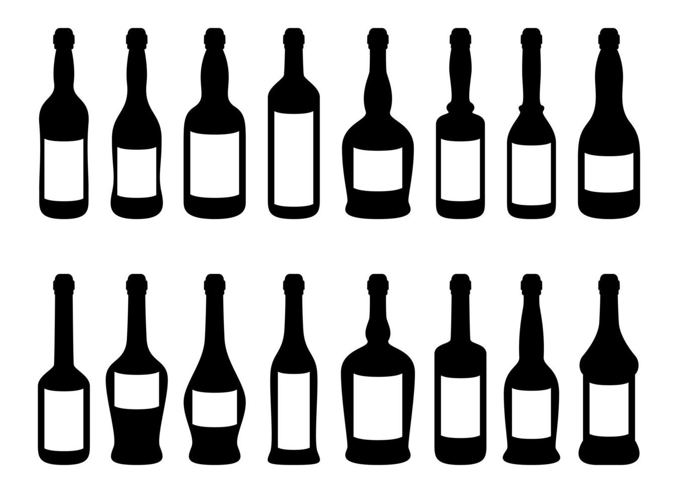 Glass bottle vector design illustration isolated on white background