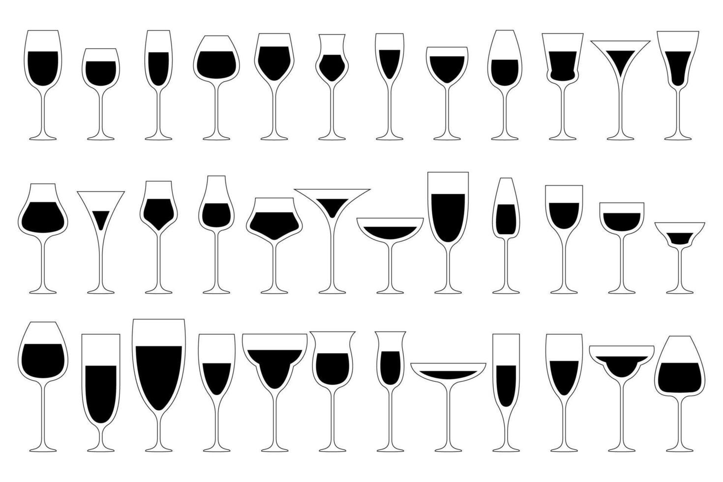 Drink glass vector design illustration isolated on white background