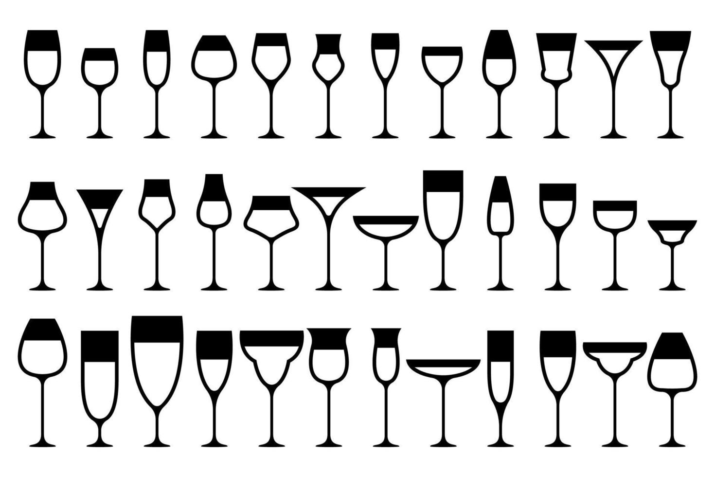 Drink glass vector design illustration isolated on white background