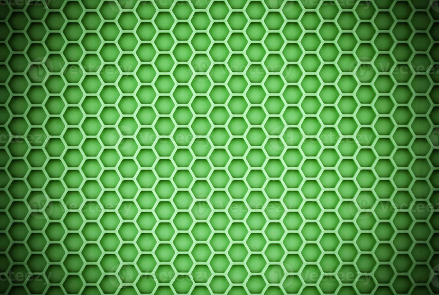 abstract green honeycomb sharp background with vignette photo