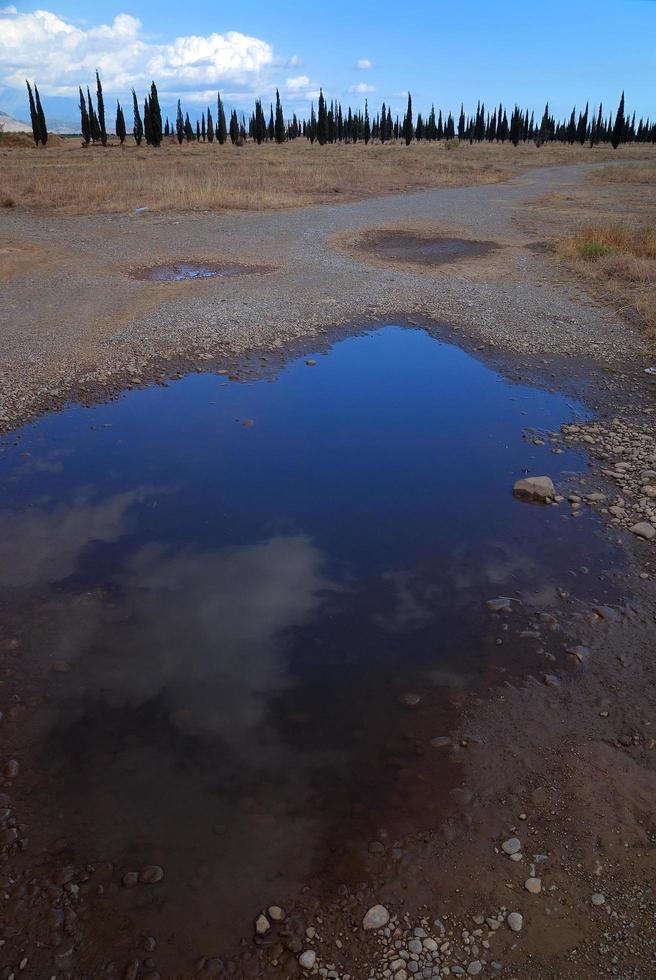 cielo azul y mar foto