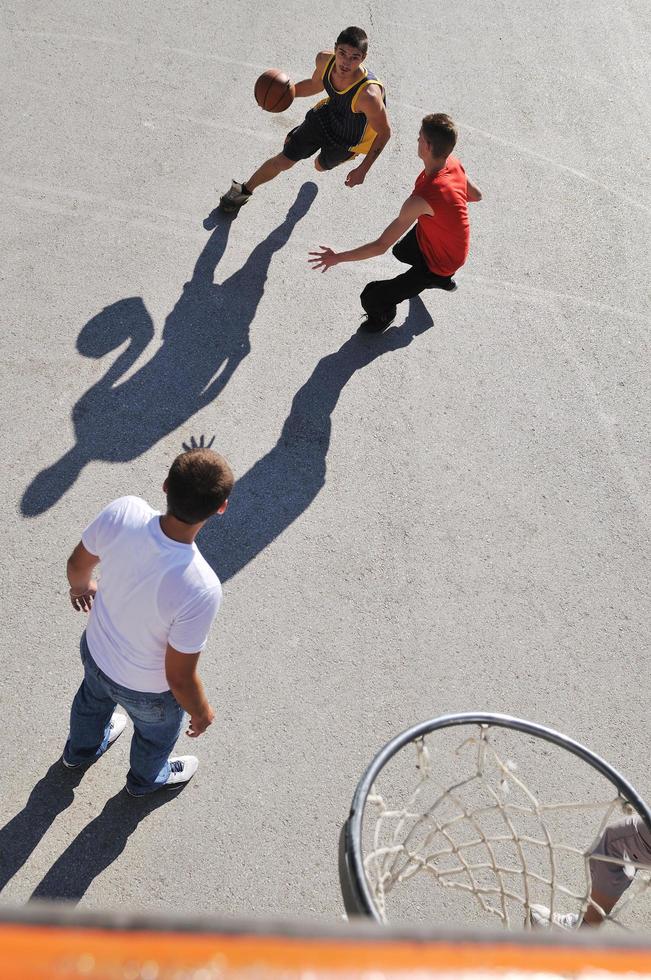 Street basketball view photo