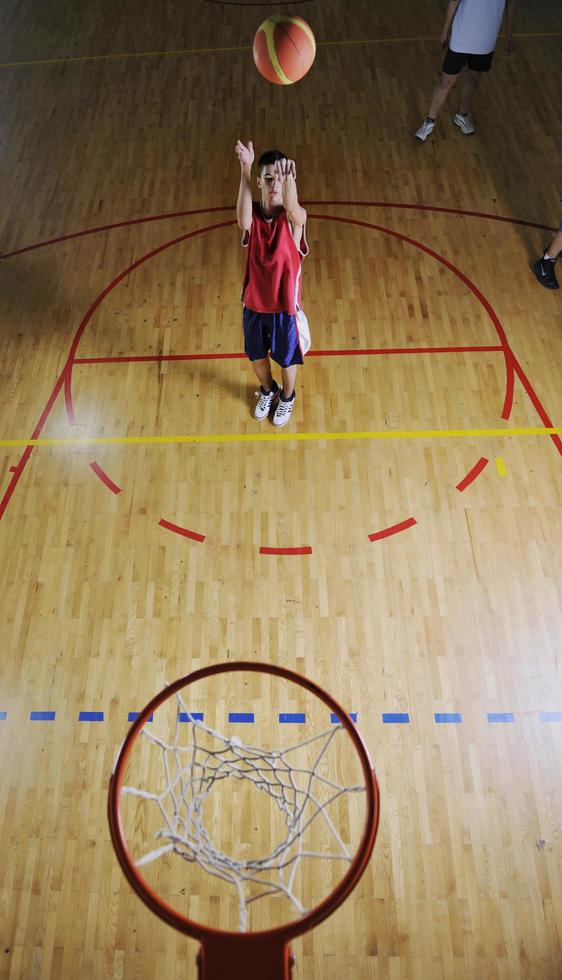 vista del juego de baloncesto foto