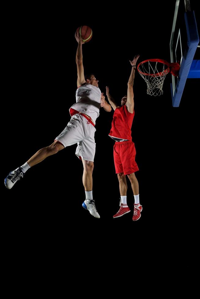 jugador de baloncesto en acción foto