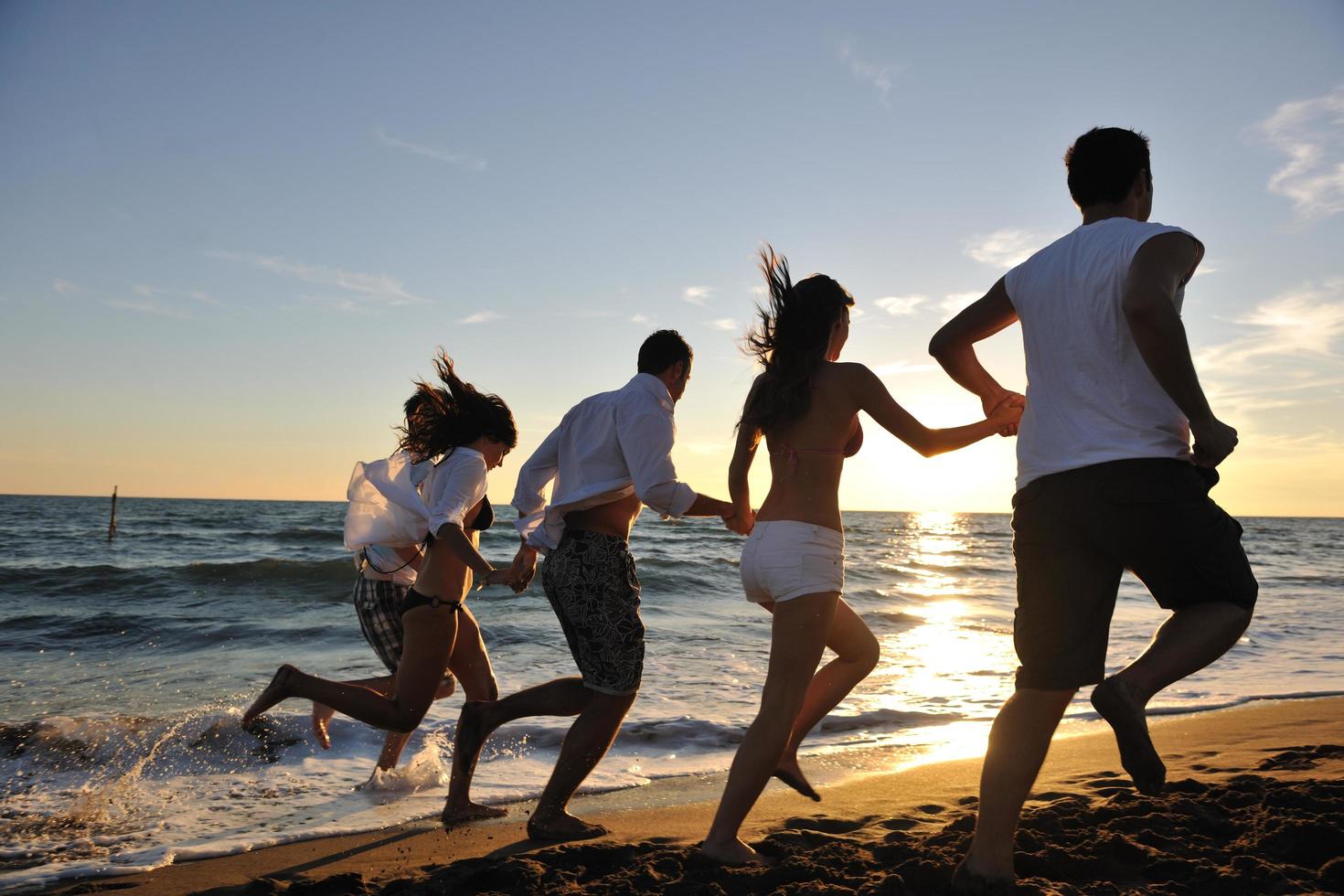 Beach party view photo