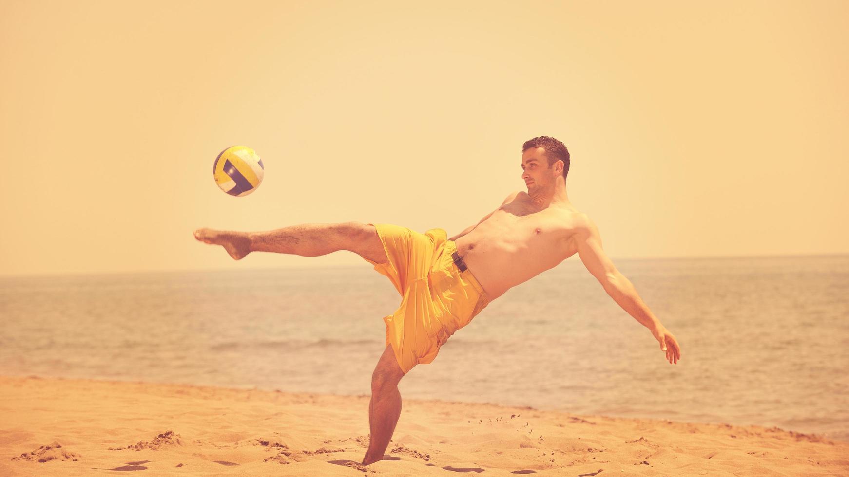 male beach volleyball game player photo