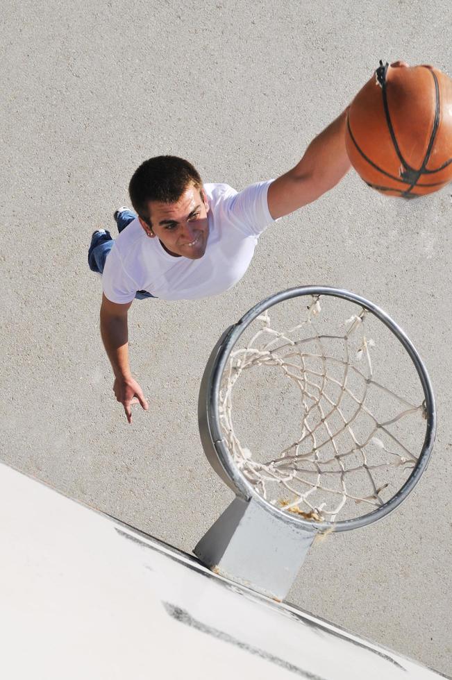 Street basketball view photo