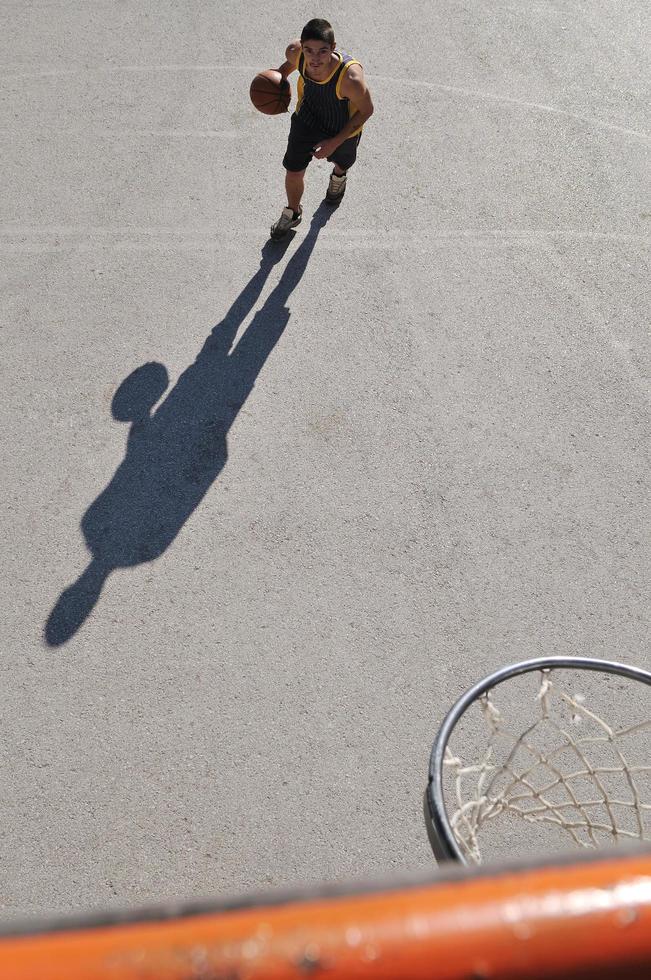 Street basketball view photo