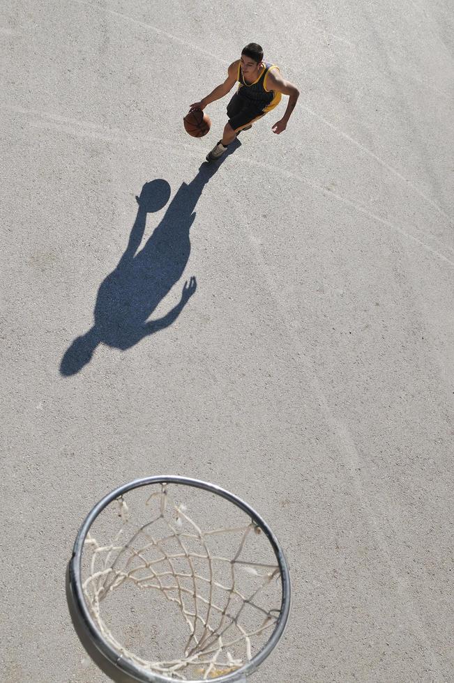 Street basketball view photo