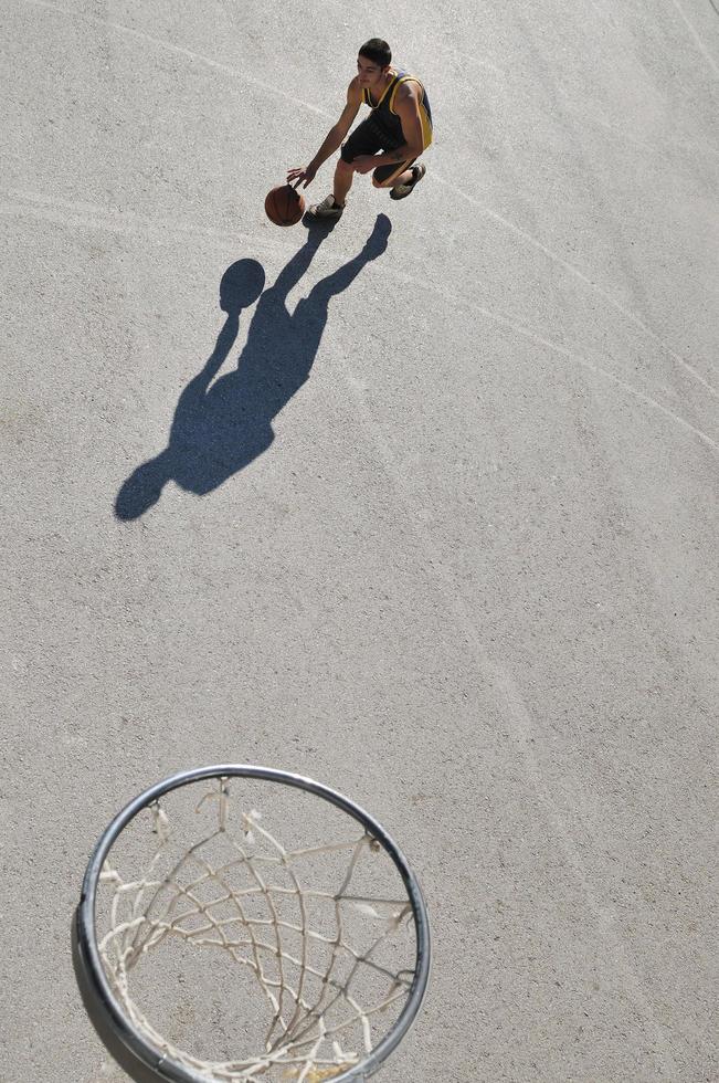 Street basketball view photo