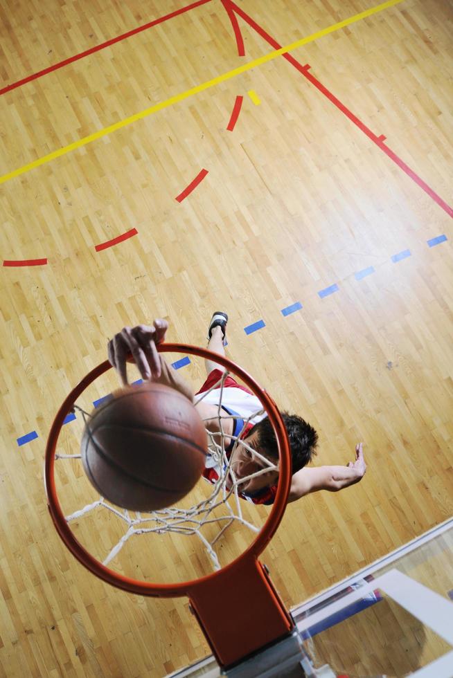 vista del juego de baloncesto foto