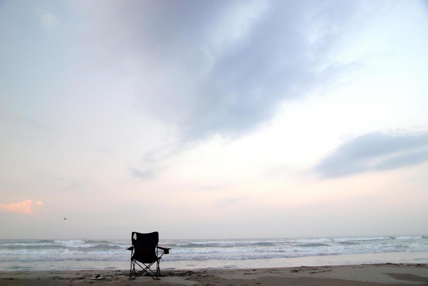 beach chair view photo