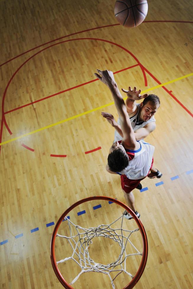 vista del juego de baloncesto foto