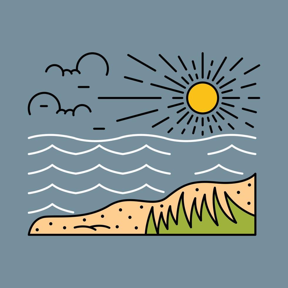 Camping with good view in the nature graphic illustration vector art t-shirt design