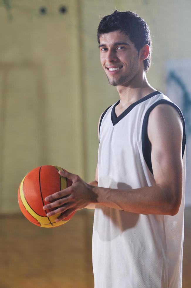 basket ball game player at sport hall photo