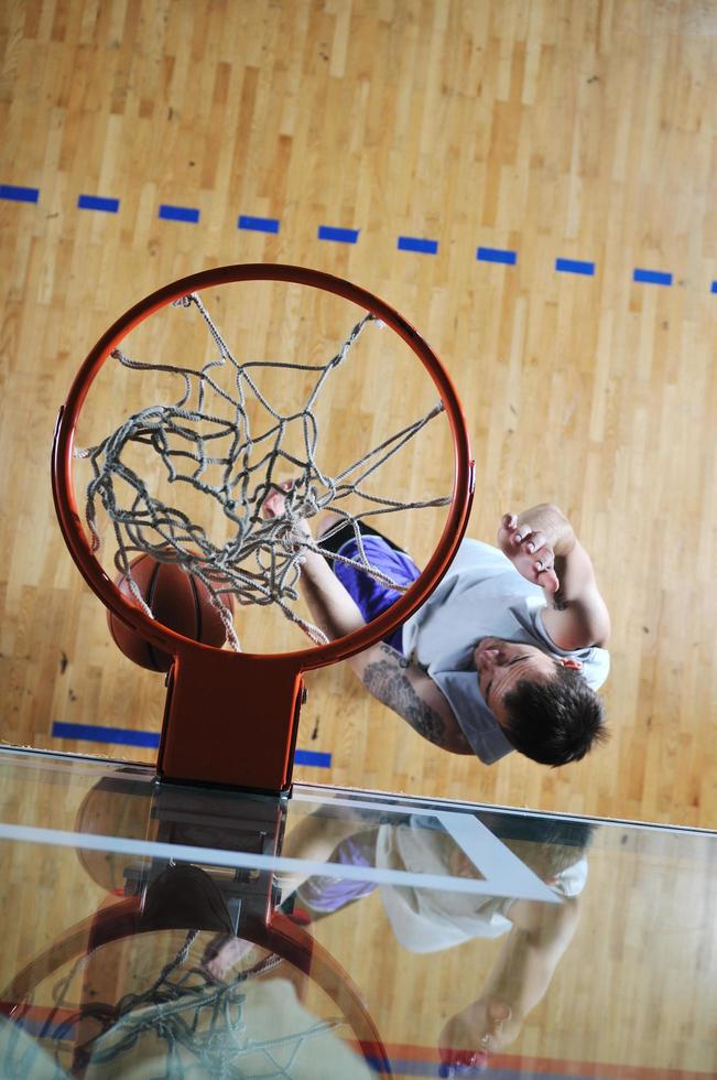 basket ball game player at sport hall photo