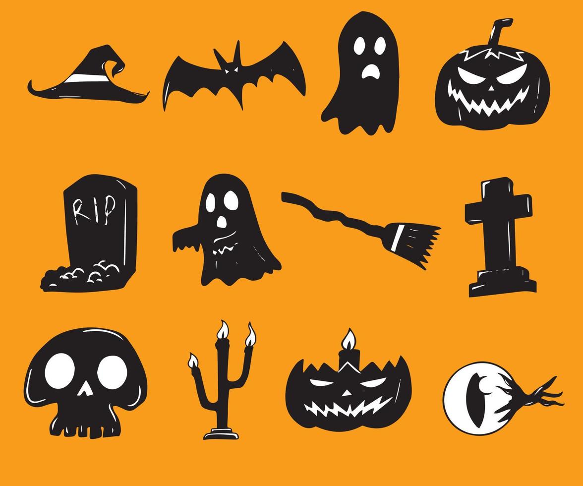 lindo icono de halloween para la decoración vector