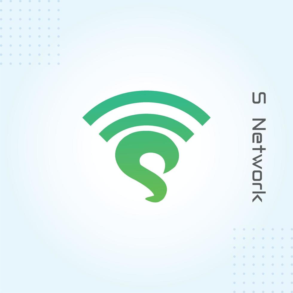 S Tech Network Logo in Modern Creative  Minimal Style Lettering  Vector Design