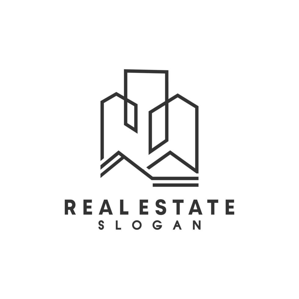 Architect for real estate vector logo