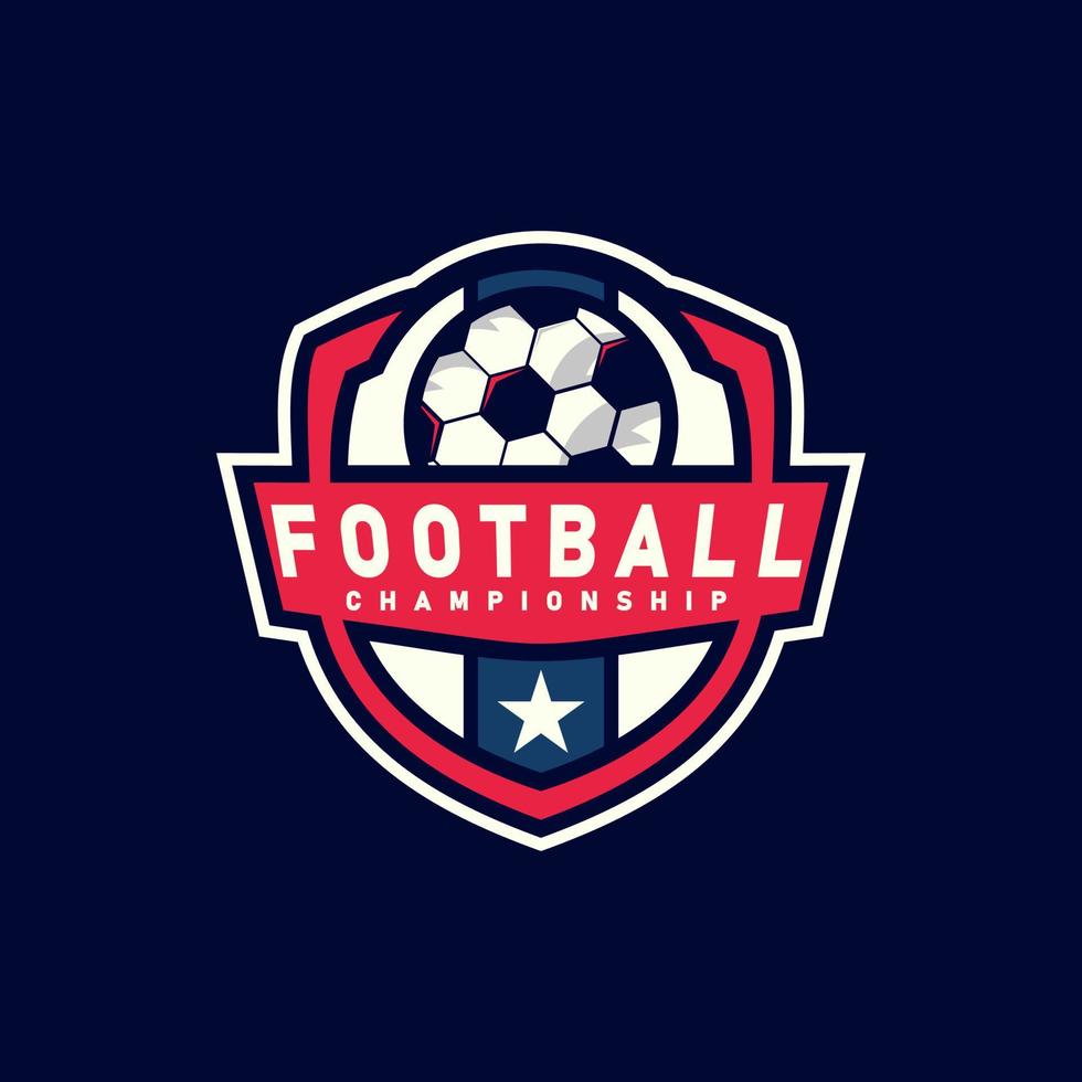 Football soccer team logo vector